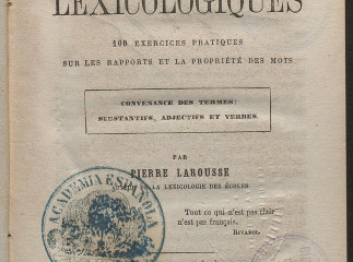 Miettes lexicologiques| : 100 exercices pratiques sur les rapports et la propriété des mots ... /| L