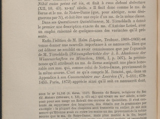 Quintilien Institution Oratoire| : Collation d'un manuscrit du Xe siècle /| Reprod. digital.