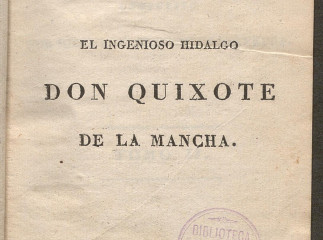 Don Quijote de la Mancha| El ingenioso hidalgo don Quixote de la Mancha /| Reprod. digital.