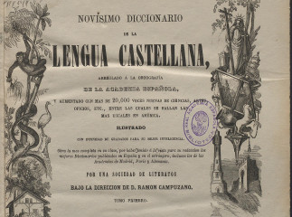 Novísimo diccionario de la lengua castellana| : arreglado a la ortografía de la Academia Española, y