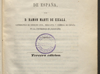 Instituciones del derecho mercantil de España /| Reprod. digital.| Tratado y notas de derecho internacional público /| Reprod. digital.