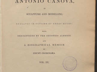 The works of Antonio Canova in sculpture and modelling /| Reprod. digital.