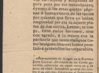 Apología de los palos dados al Excmo. Sr. D. Lorenzo Calvo por el teniente coronel don Joaquin de Osma /| Reprod. digital.