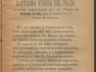 Novena á María Santísima cuya imágen con el título del Prado se venera en su iglesia, sita en el Pag