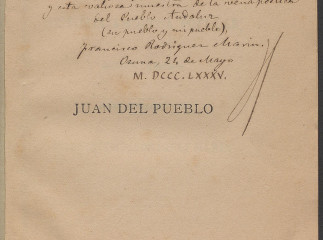 Juan del Pueblo| : historia amorosa popular /| Reprod. digital.