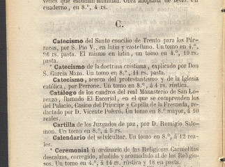 Catálogo de las obras que se hallan de venta en la librería é imprenta de la sra. viuda é hijos de D. J. Cuesta.| Reprod. digital.