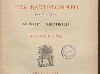 Fra Bartolommeo della Porta et Mariotto Albertinelli /| Reprod. digital.