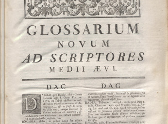 Glossarium novum ad scriptores medii aevi cum latinos tum gallicos seu Supplementum ad auctiorem glo