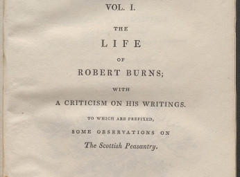 The works of Robert Burns| : with an account of his life, and a criticism on his writings to which a