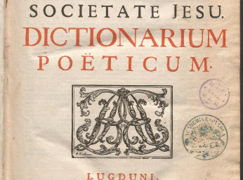 Jacobi Vanierii e Societate Jesu Dictionarium poëticum.| Reprod. digital.