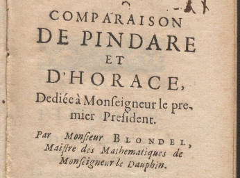 Comparaison de Pindare et d'Horace ... /| Reprod. digital.