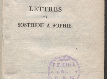 Lettres de Sosthène a Sophie /| Reprod. digital.