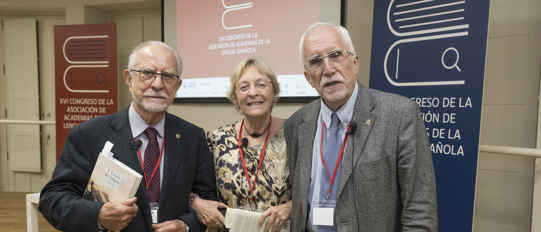 José María Merino, Soledad Puértolas y Luis Mateo Díez en el XVI Congreso de la ASALE