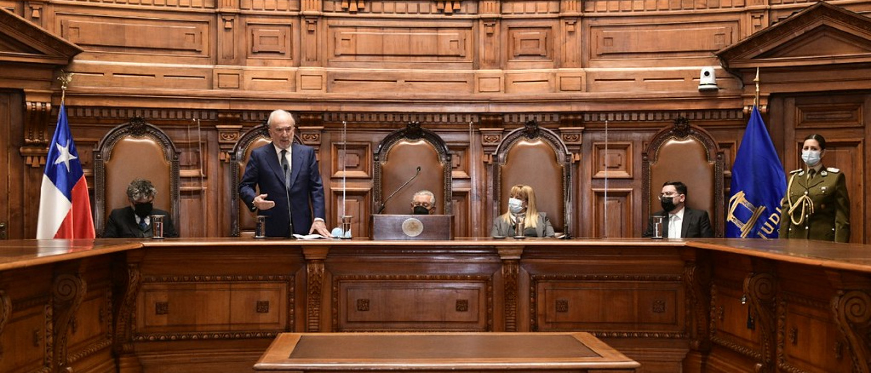 Santiago Muñoz Machado interviene en la Corte Suprema de Chile (foto: Poder Judicial Chile)