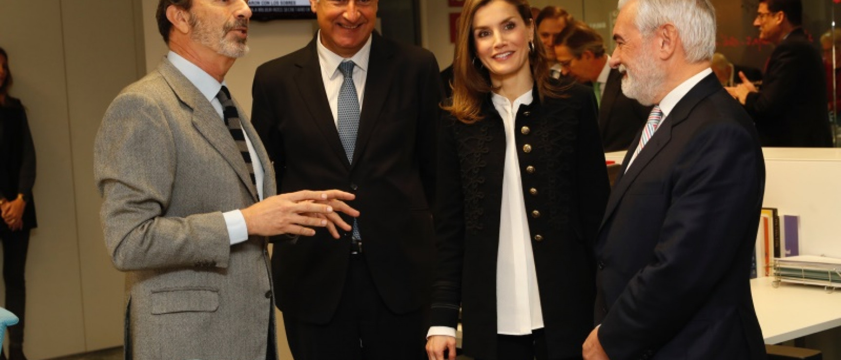 La reina Letizia visita la Fundación del Español Urgente. © Casa de S. M. el Rey.