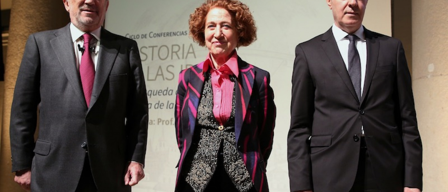 De izquierda a derecha, Santiago Muñoz Machado, Carmen Iglesias y Rafael Pardo Avellaneda.
