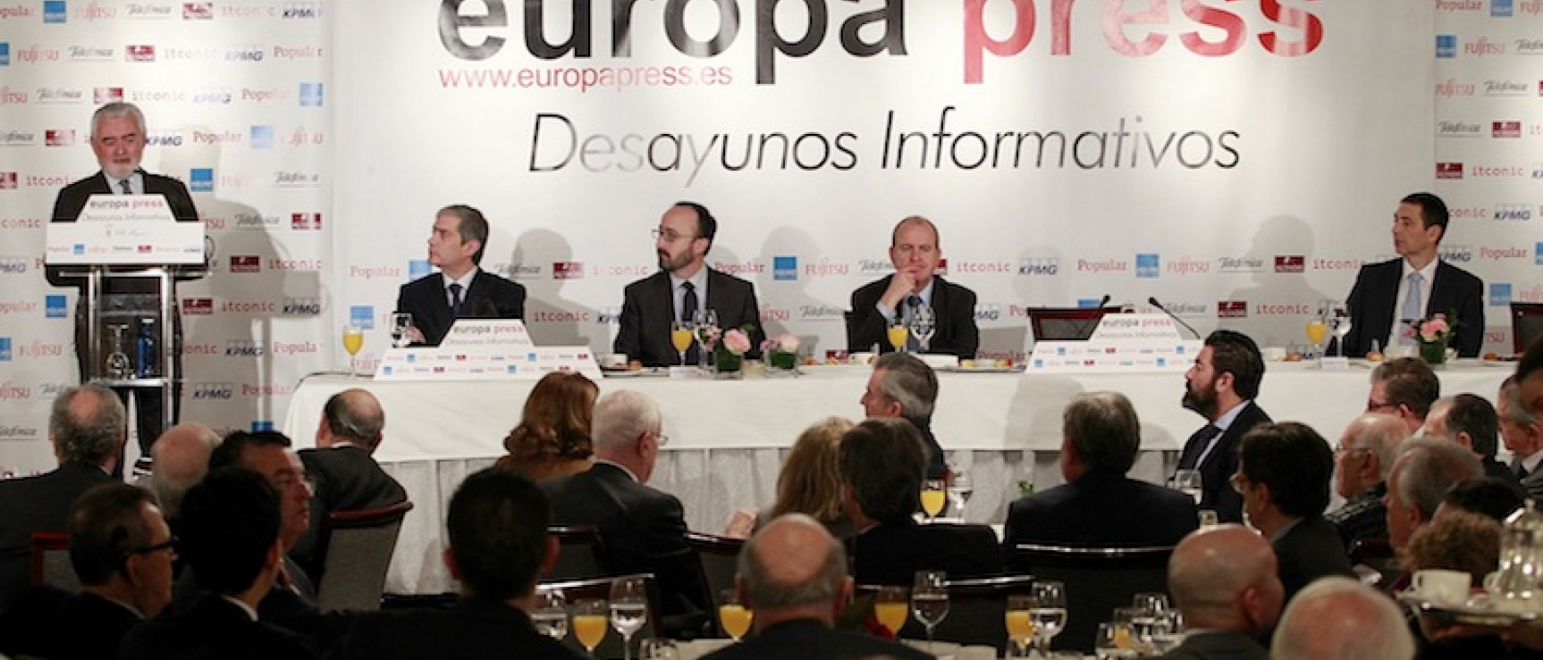 Darío Villanueva en los desayunos de Europa Press.