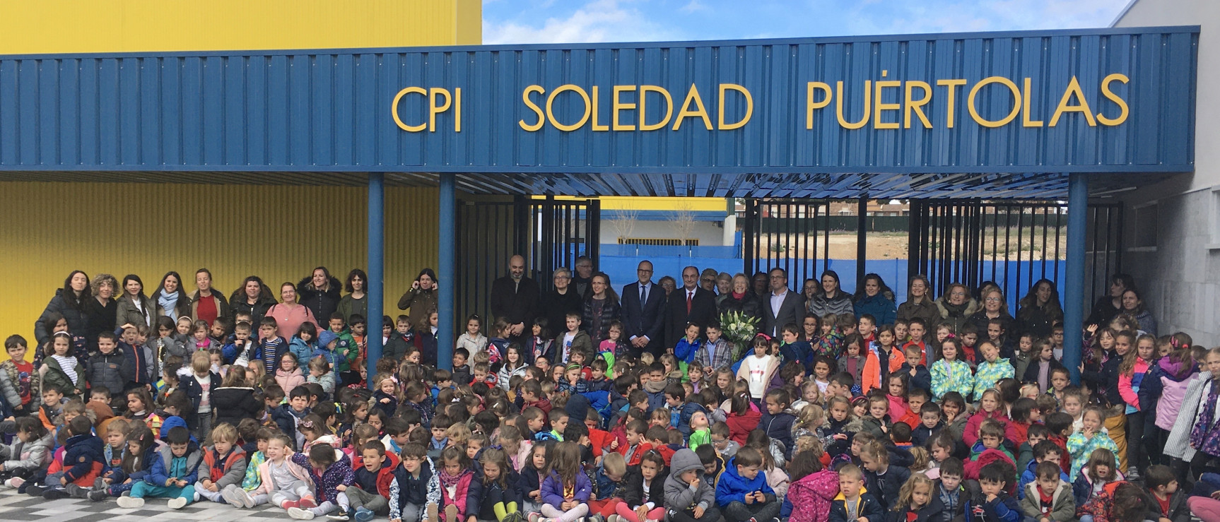 Inauguración del colegio Soledad Puértolas en Zaragoza.