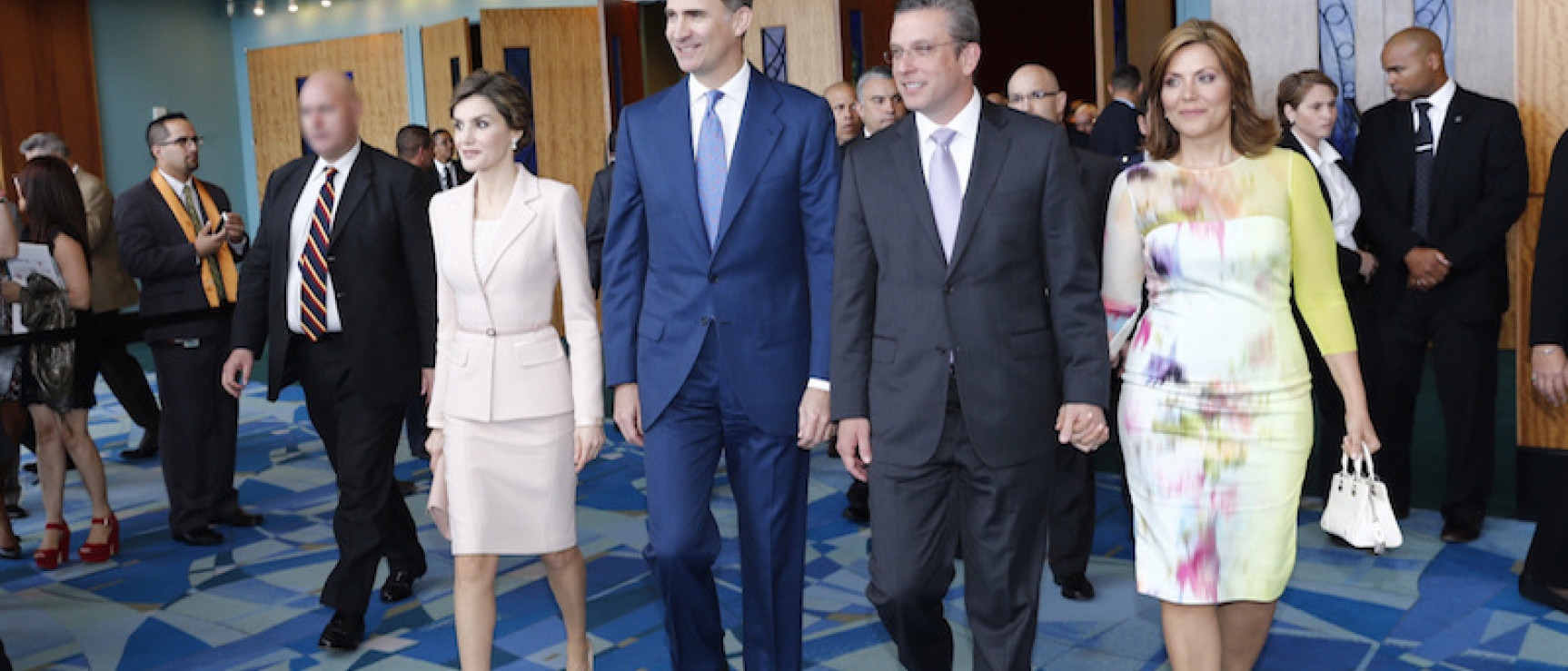 Los reyes con el gobernador y la primera dama de Puerto Rico. Foto: Casa Real.