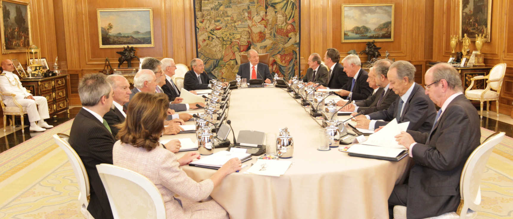 Reunión anual del patronato de la Fundación pro Real Academia Española, mayo de 2012.