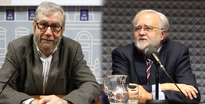 Antonio Muñoz Molina e Ignacio Bosque (fotos. RAE)