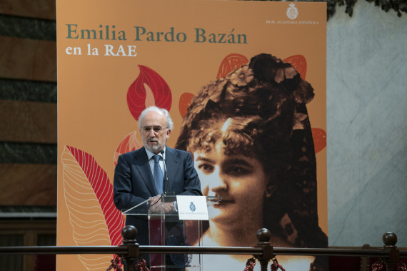 El director de la RAE, Santiago Muñoz Machado, en la jornada «Emilia Pardo Bazán en la RAE» (foto: RAE).