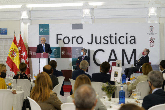 Santiago Muñoz Machado en el Foro de la Justicia de la ICAM (foto: RAE)