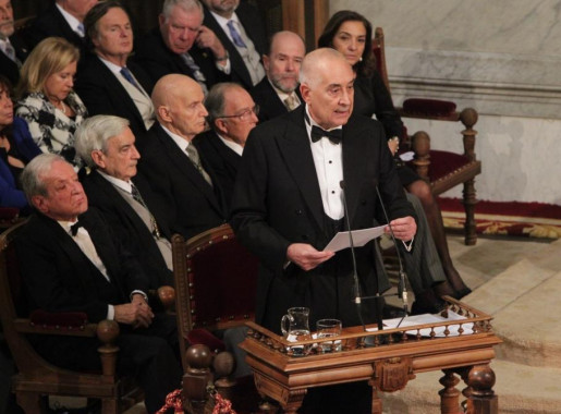 Lectura del discurso de ingreso de José B. Terceiro, el 18 de noviembre de 2012. Fototeca de la RAE.