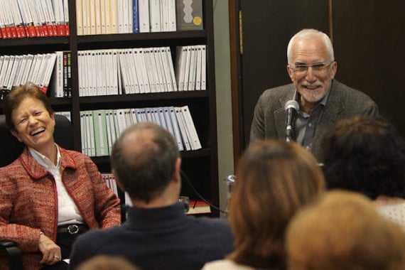 Luis Mateo Díez durante la presentación de su nuevo libro. Foto: Diario de León.