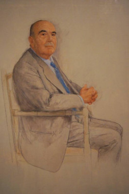 Retrato de Fernando Lázaro Carreter conservado en la RAE