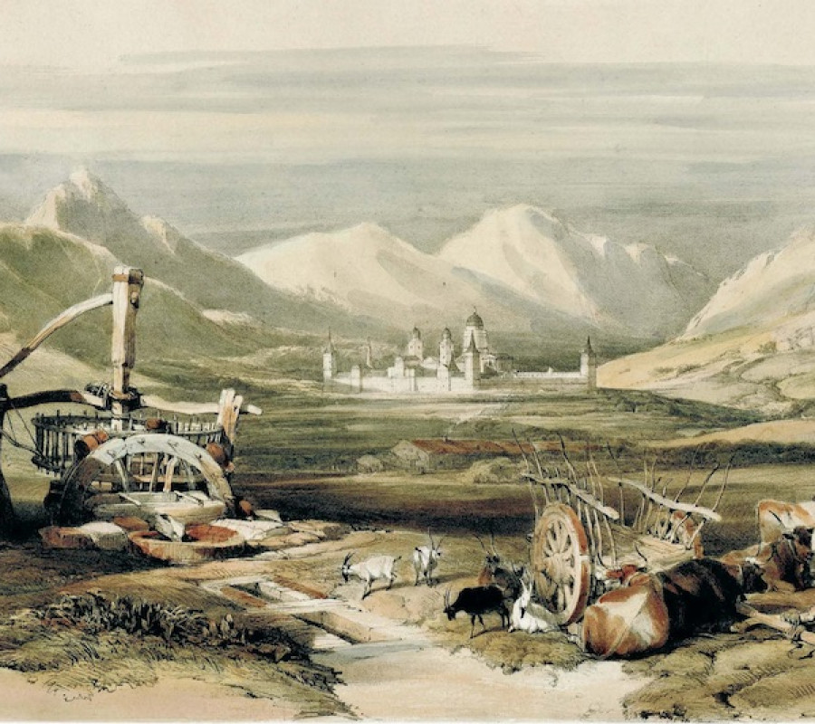 «El Escorial» (1837). Thomas Sidney Cooper.