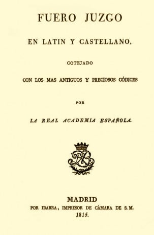 Página del facsímil del  «Fuero Juzgo en latín y castellano»