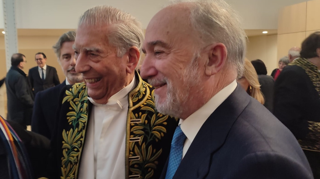 Mario Vargas Llosa y Santiago Muñoz Machado