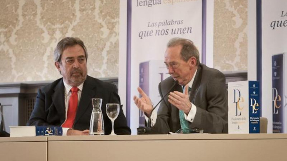 Presentación del «Diccionario de la lengua española» en Zaragoza. Foto: Ayuntamiento de Zaragoza.