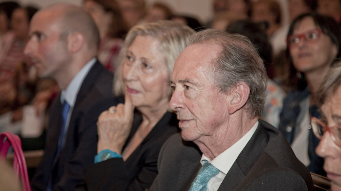 José Manuel Blecua, exdirector de la RAE, entre el público. Foto: Fotogenia, Molina de Aragón.