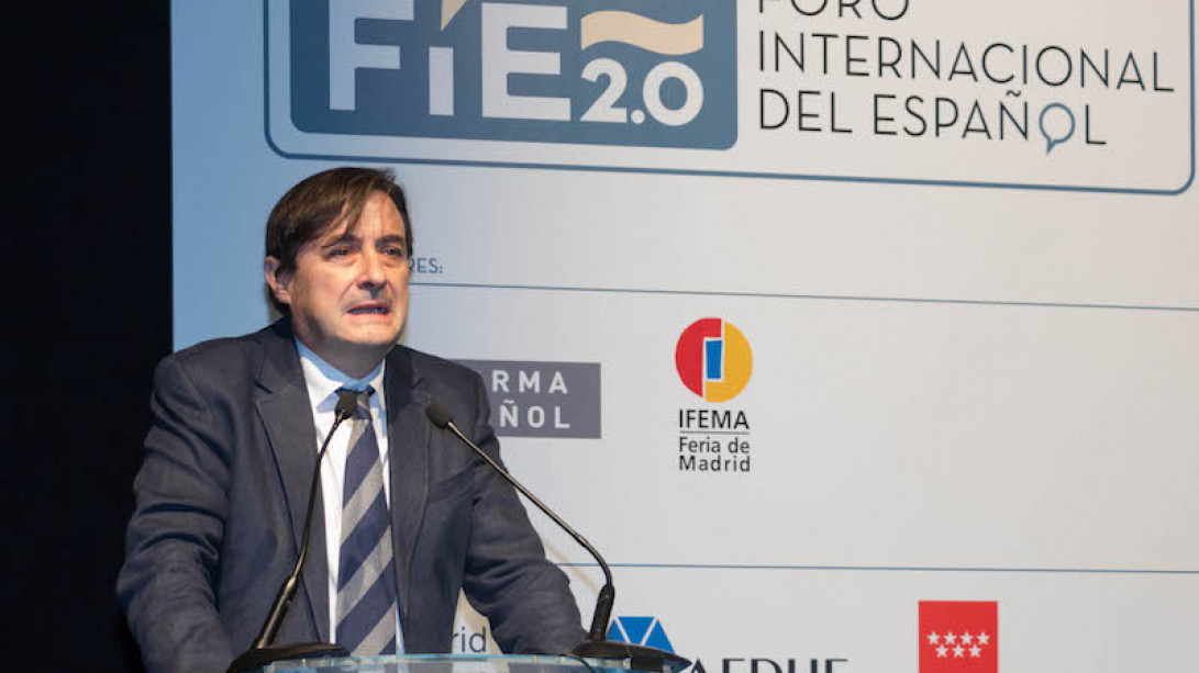 Daniel Martín Mayorga, gerente de la RAE, en el FIE 2017.