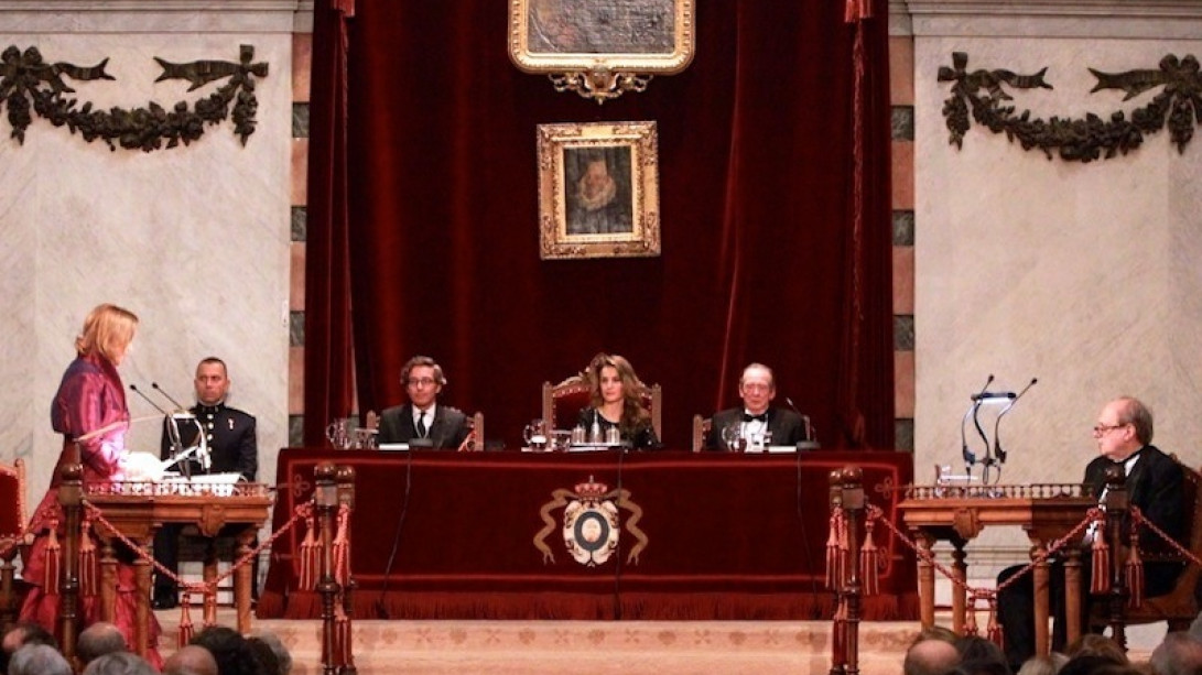 La princesa de Asturias presidió la toma de posesión de Carme Riera.