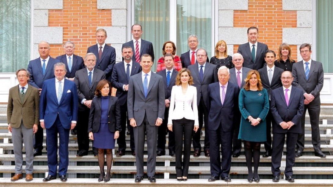 Los reyes de España han presidido el pleno de la Comisión Nacional. Foto: © Casa de S.M. el Rey.