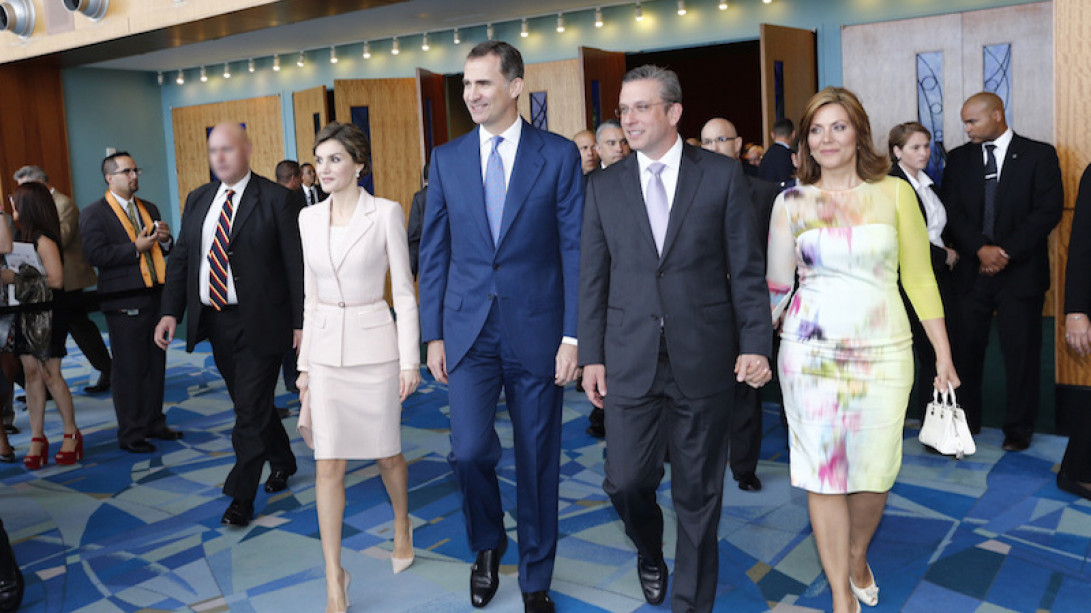 Los reyes con el gobernador y la primera dama de Puerto Rico. Foto: Casa Real.