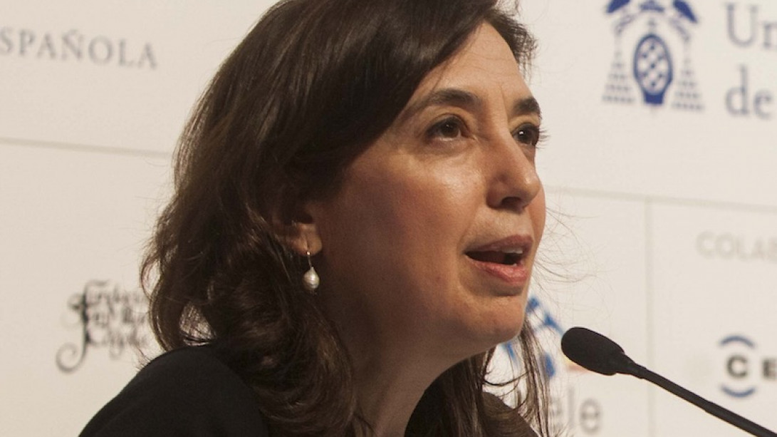 Inés Fernández-Ordóñez en la clausura del FIE 2015