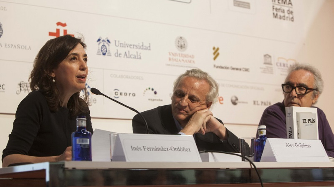 Inés Fernández-Ordóñez durante su intervención de hoy en el FIE 2.0.
