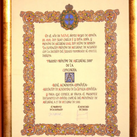 2000 Premio Príncipe de Asturias de la Concordia