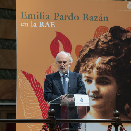 El director de la RAE, Santiago Muñoz Machado, en la jornada «Emilia Pardo Bazán en la RAE» (foto: RAE).