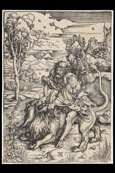 «Sansón y el león», de Alberto Durero, 1497
